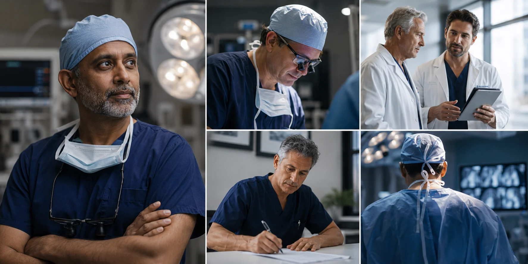Cardiac specialists reviewing, planning, and delivering cardiovascular care